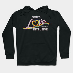 God's love is absolutely - rainbow in gray Hoodie